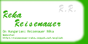 reka reisenauer business card